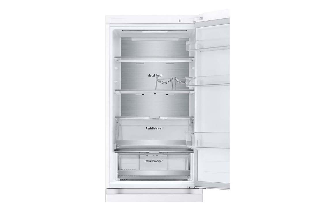 LG 1.86M 344L Kombiskap(Hvit) - Energiklasse E, Nature Fresh, Door Cooling⁺™ og Smart Diagnosis™ med Wi-Fi, detaljeringsutsikt, GBV7170ESW, thumbnail 4