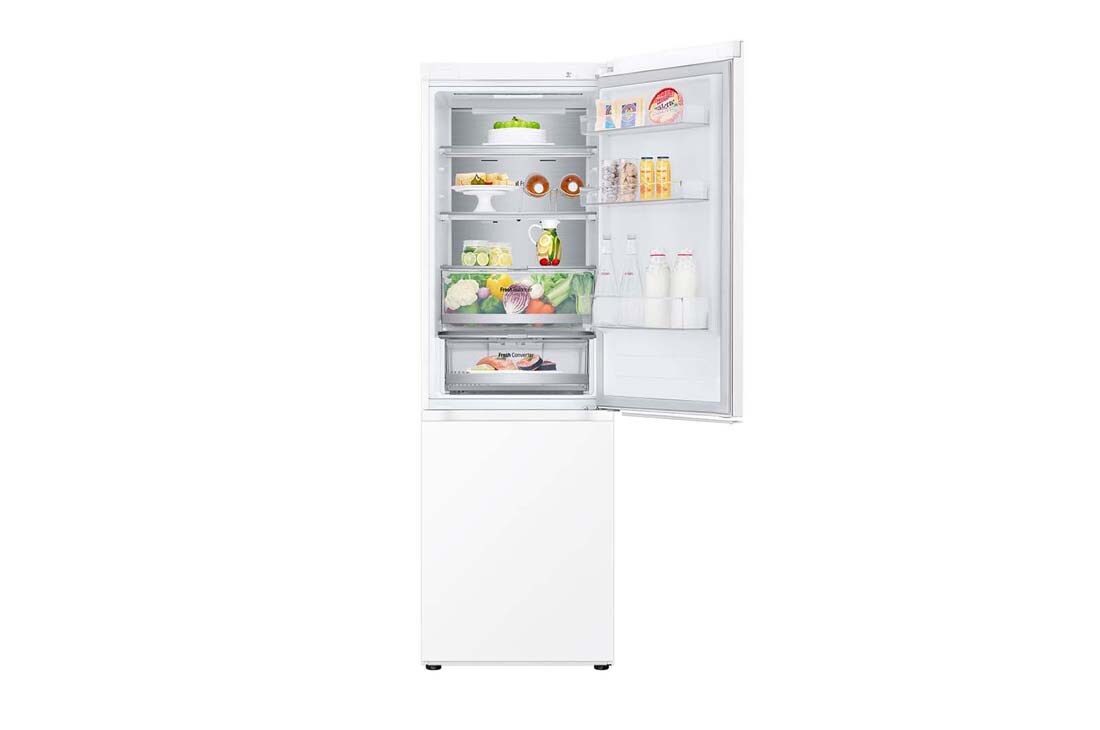 LG 1.86M 344L Kombiskap(Hvit) - Energiklasse E, Nature Fresh, Door Cooling⁺™ og Smart Diagnosis™ med Wi-Fi, åpne foran med mat, GBV7170ESW, thumbnail 7