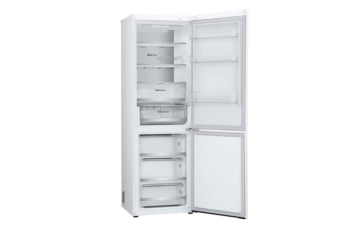 LG 1.86M 344L Kombiskap(Hvit) - Energiklasse E, Nature Fresh, Door Cooling⁺™ og Smart Diagnosis™ med Wi-Fi, åpne foran uten mat, GBV7170ESW, thumbnail 8