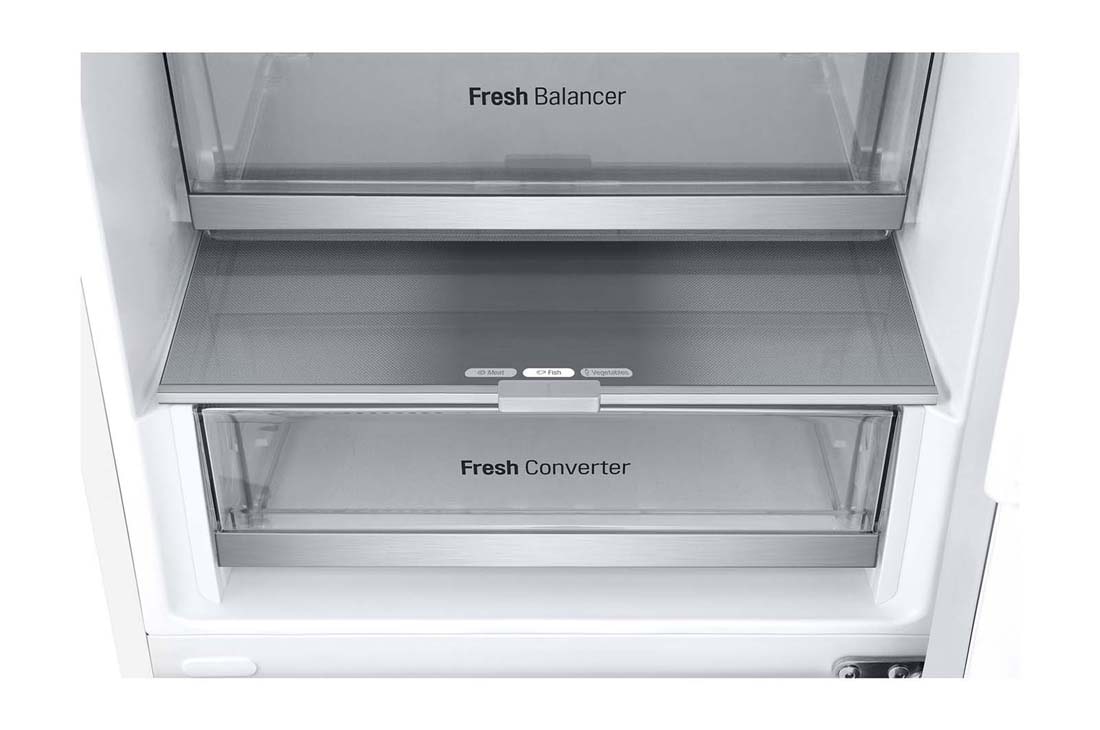 LG 1.86M 344L Kombiskap(Hvit) - Energiklasse E, Nature Fresh, Door Cooling⁺™ og Smart Diagnosis™ med Wi-Fi, venstre utsikt, GBV7170ESW, thumbnail 13