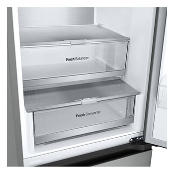 LG 1.86M 344L Kombiskap(Prime Silver) - Energiklasse E, Nature Fresh, Door Cooling⁺™ og Smart Diagnosis™ med Wi-Fi, detaljeringsutsikt, GBV7170EPY, thumbnail 5