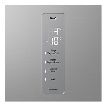 LG 1.86M 344L Kombiskap(Prime Silver) - Energiklasse E, Nature Fresh, Door Cooling⁺™ og Smart Diagnosis™ med Wi-Fi, åpne foran med mat, GBV7170EPY, thumbnail 9