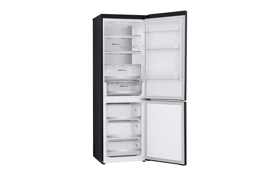 LG 1.86M 344L Kombiskap(Essence Black) - Energiklasse E, Nature Fresh, Door Cooling+™ og Smart Diagnosis™ med Wi-Fi, åpne foran med mat, GBV7170EEV, thumbnail 7