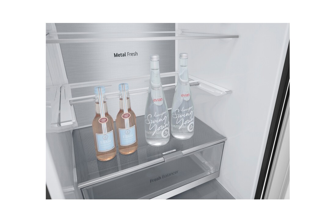 LG 2.03M 387L Kombiskap(Essence Black) - Energiklasse E, Door Cooling™ och Smart Diagnosis™ med Wi-Fi , 2.03M 387L Kombiskap(Essence Black) - Energiklasse E, Door Cooling™ och Smart Diagnosis™ med Wi-Fi , GBV7270EEV, thumbnail 10