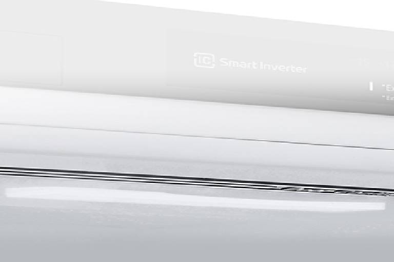 Nærbilde av myk LED-belysning, som effektivt fordeler lyser i hele kjøleskapet.