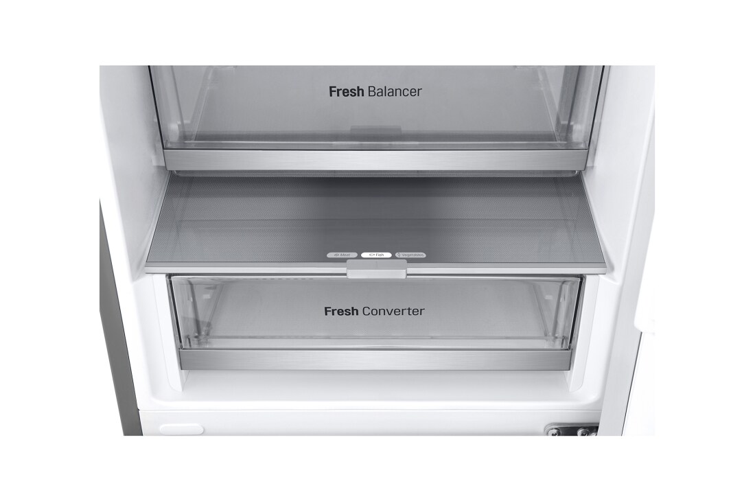 LG 2.03M 387L Kombiskap(Prime Silver) - Energiklasse E, Door Cooling™ och Smart Diagnosis™ med Wi-Fi , 2.03M 387L Kombiskap(Prime Silver) - Energiklasse E, Door Cooling™ och Smart Diagnosis™ med Wi-Fi , GBV7270EPY, thumbnail 6