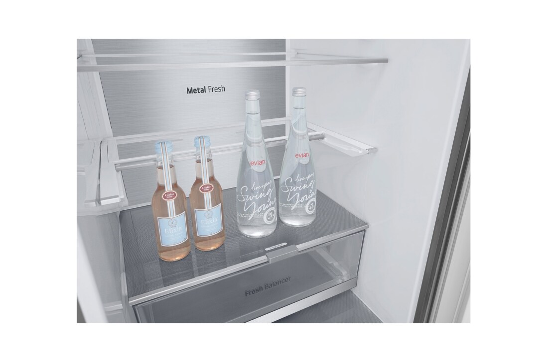 LG 2.03M 387L Kombiskap(Prime Silver) - Energiklasse E, Door Cooling™ och Smart Diagnosis™ med Wi-Fi , 2.03M 387L Kombiskap(Prime Silver) - Energiklasse E, Door Cooling™ och Smart Diagnosis™ med Wi-Fi , GBV7270EPY, thumbnail 10