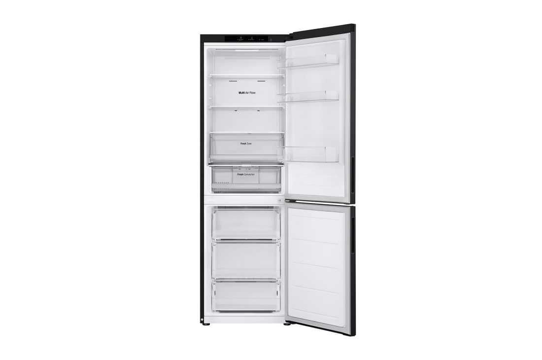 LG 1.86M 344L Kombiskap(Essence Matte Black) - Energiklasse D, Nature Fresh, Door Cooling+™ og Smart Diagnosis™ , 1.86M 344L Kombiskap(Essence Matte Black) - Energiklasse D, Nature Fresh, Door Cooling+™ og Smart Diagnosis™ , GBV21NCDEP, thumbnail 2