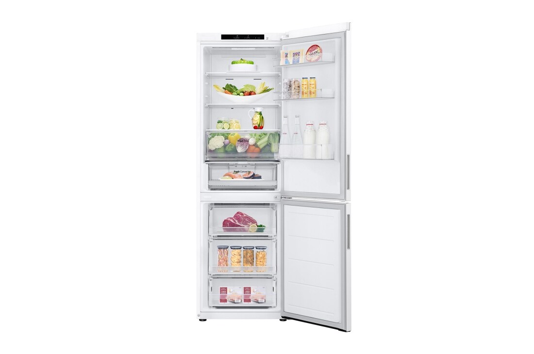 LG 1.86M 344L Kombiskap(Hvit) - Energiklasse D, Nature Fresh, Door Cooling+™ og Smart Diagnosis™ 	, 1.86M 344L Kombiskap(Hvit) - Energiklasse D, Nature Fresh, Door Cooling+™ og Smart Diagnosis™ 	, GBV21NCDSW, thumbnail 10