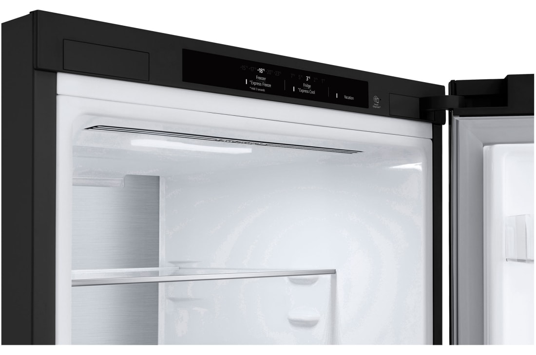 LG 2.03M 387L Kombiskap(Essence Black) - Energiklasse A, Door Cooling+™ och Smart Diagnosis™	, 2.03M 387L Kombiskap(Essence Black) - Energiklasse A, Door Cooling+™ och Smart Diagnosis™	, GBVE2801EV, thumbnail 8