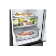 LG 2.03M 387L Kombiskap(Essence Black) - Energiklasse A, Door Cooling+™ och Smart Diagnosis™	, 2.03M 387L Kombiskap(Essence Black) - Energiklasse A, Door Cooling+™ och Smart Diagnosis™	, GBVE2801EV, thumbnail 5