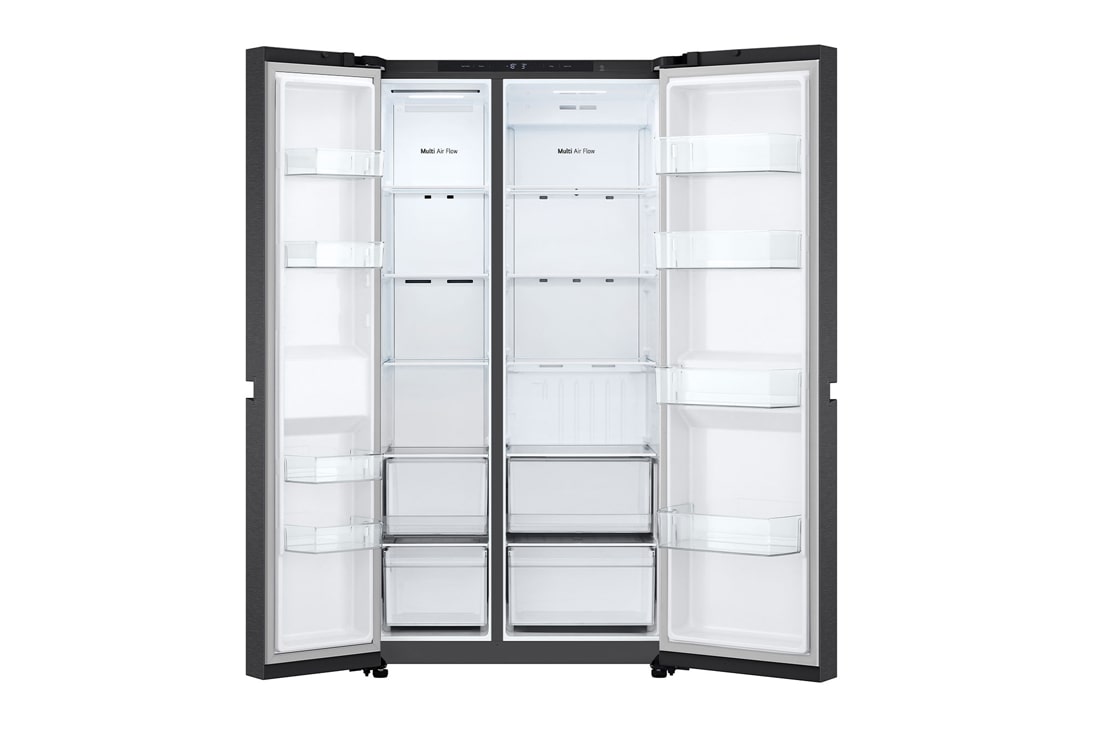 LG 662L Side by Side (Essence Matte Black), Energiklasse E , Smart Diagnosis™, UVnano, GSBC40EPPE, thumbnail 3