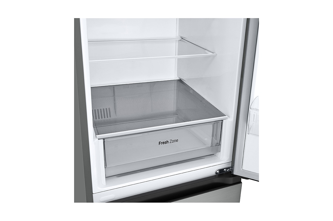 LG 2.03M 387L Kombinerad kyl/frys(Prime Silver) - Energiklass E, Door Cooling+™ och Smart Diagnosis™, 2.03M 387L Kombinerad kyl/frys(Prime Silver) - Energiklass E, Door Cooling+™ och Smart Diagnosis™, GBV22L0EPY, thumbnail 7