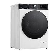 LG 11 kg / 6 kg Kombinert vaskemaskin/tørketrommel(Hvit) - Auto-Dose, Steam, Energiklasse E, TurboWash™360, AI DD™, Smart Diagnosis™ med Wi-Fi, Left view , CV94E7S2BA, thumbnail 11