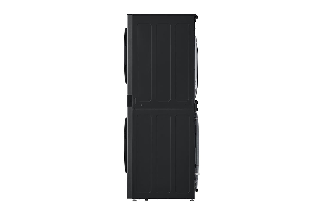 LG 12 kg / 10 kg WashTower(Svart) - Energiklasse A/C, Steam, TurboWash™360, AI DD™, Dual Inverter Heatpump™, WT1210BBF_Side, WT1210BBF, thumbnail 17