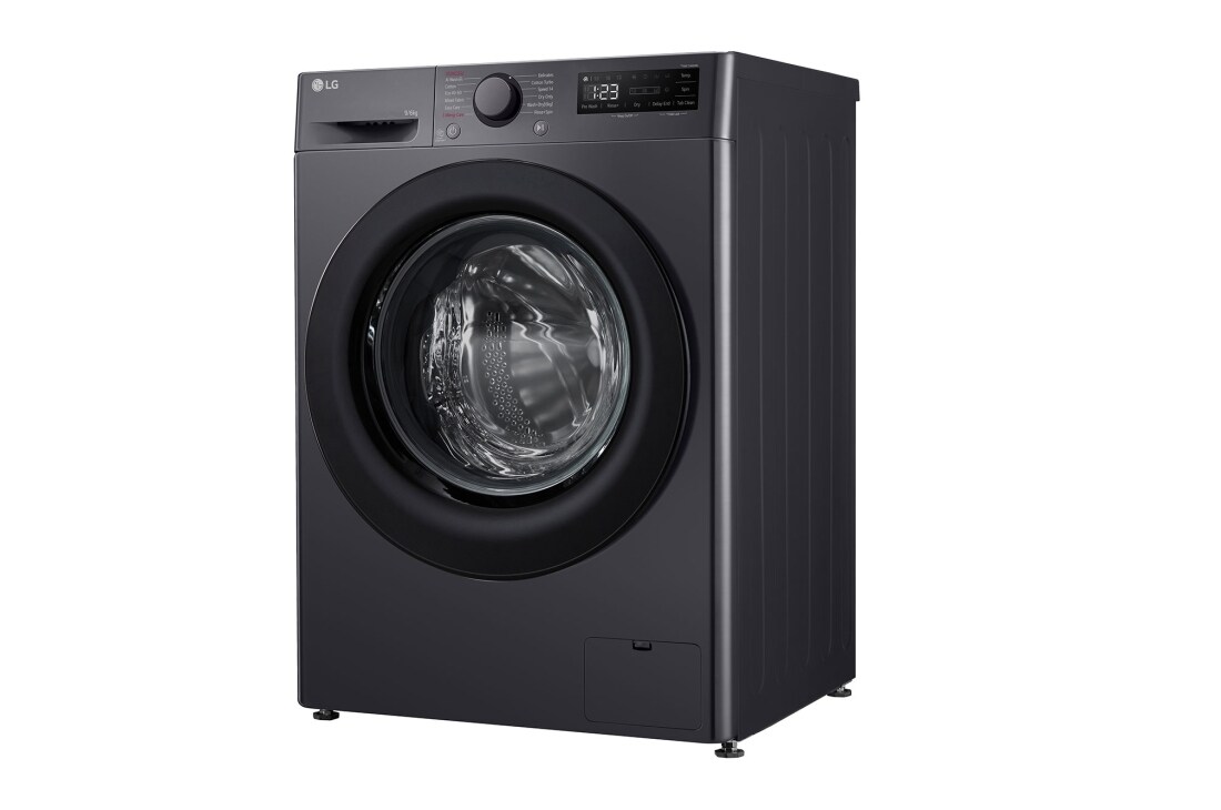 LG 9 kg / 6 kgKombinert vaskemaskin/tørketrommel(Svart) - Steam, Energiklasse A/D, AI DD™, Smart Diagnosis™, Right Side, P4Y5VRP6J, thumbnail 12