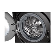 LG 11 kg / 6 kg Kombineret vaskemaskine/tørretumbler(Sort) - Steam, Energiklasse A/D, TurboWash™360, AI DD™, Smart Diagnosis™ med Wi-Fi, Drum, P4Y7ERPYZ, thumbnail 3