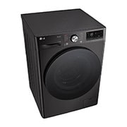 LG 11 kg / 6 kg Kombineret vaskemaskine/tørretumbler(Sort) - Steam, Energiklasse A/D, TurboWash™360, AI DD™, Smart Diagnosis™ med Wi-Fi, Top Left Perspective, P4Y7ERPYZ, thumbnail 8