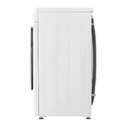 LG Slim 9 kg / 5 kg Kombinert vaskemaskin/tørketrommel(Hvit) - Steam, Energiklasse A/E, AI DD™, Smart Diagnosis™,  47,5cm dybde, Side view, CV92T5S4SQE, thumbnail 14
