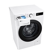 LG Slim 8 kg / 5 kg Kombinert vaskemaskin/tørketrommel(Hvit) - Steam, Energiklasse A/E, AI DD™, Smart Diagnosis™, Top Left Perspective Drawer Open, F2Y5PRP6W, thumbnail 9