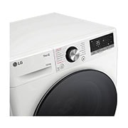 LG 10 kg / 6 kg Kombinert vaskemaskin/tørketrommel(Hvit) - Steam, Energiklasse A/D, TurboWash™360, AI DD™, Smart Diagnosis™ med Wi-Fi, Drum View, CV94V7S2WN, thumbnail 4
