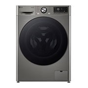 LG 10 kg / 6 kg Kombinert vaskemaskin/tørketrommel(Platinum Silver) - Steam, Energiklasse A/D, TurboWash™360, AI DD™, Smart Diagnosis™ med Wi-Fi, Front View, CV94V7S2QN, thumbnail 1