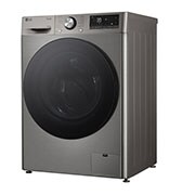 LG 10 kg / 6 kg Kombinert vaskemaskin/tørketrommel(Platinum Silver) - Steam, Energiklasse A/D, TurboWash™360, AI DD™, Smart Diagnosis™ med Wi-Fi, Right View, CV94V7S2QN, thumbnail 13