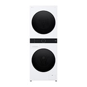 LG 12 kg / 10 kg WashTower(Vit) - Energiklass A/C, Steam, TurboWash™360, AI DD™, Dual Inverter Heatpump™, Front_LightOn, WT1210WWF, thumbnail 2