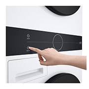 LG 12 kg / 10 kg WashTower(Vit) - Energiklass A/C, Steam, TurboWash™360, AI DD™, Dual Inverter Heatpump™, Drum_Dryer, WT1210WWF, thumbnail 7