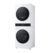 LG 12 kg / 10 kg WashTower(Vit) - Energiklass A/C, Steam, TurboWash™360, AI DD™, Dual Inverter Heatpump™, RightPerspectiveOpen1, WT1210WWF, thumbnail 14