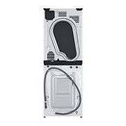 LG 12 kg / 10 kg WashTower(Vit) - Energiklass A/C, Steam, TurboWash™360, AI DD™, Dual Inverter Heatpump™, back, WT1210WWF, thumbnail 17