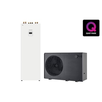 14 kW R290 Monobloc luft/vann-varmepumpe med kombienhet, 3Ø