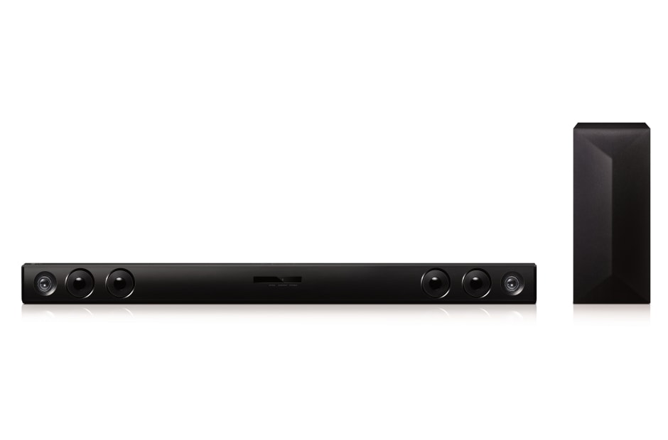 LG 2.1 kanaler 300 W Sound Bar med trådløs subwoofer og Bluetooth® tilkoblingsmuligheter, LAS454B