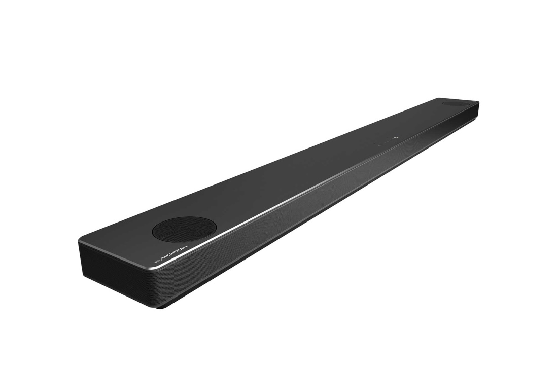 LG Sound Bar SN10YG, diagonal visning med venstre side i forgrunnen, SN10YG, thumbnail 6