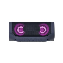 Frontvisning av LG XBOOM Go med grønt lys.2