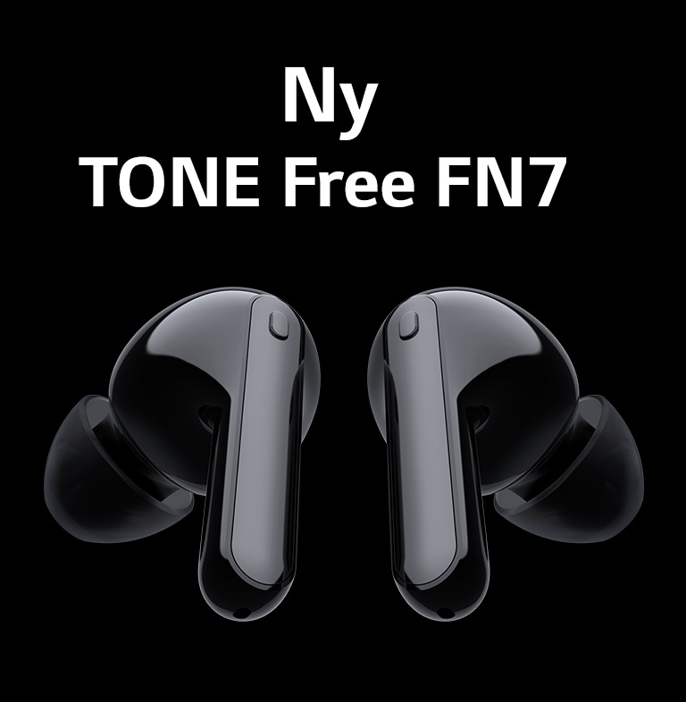 To ørepropper flyter i den svarte bakgrunnen.