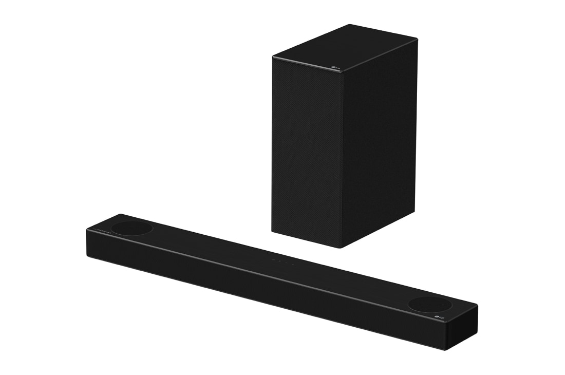 LG Lydplanke SPD7Y, diagonal visning med lydplanke og subwoofer, SPD7Y, thumbnail 2