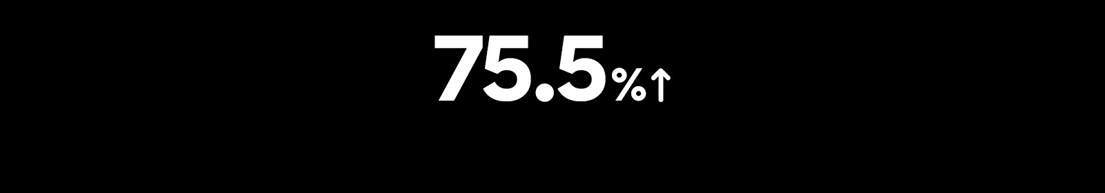 Det effektive området på førermembranen er forbedret med ca 75.5 %.