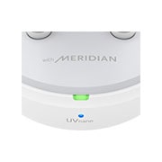 LG TONE Free FP9W, Den fremre delen av holderen er i nærbilde og med ladelys på., TONE-FP9W, thumbnail 10