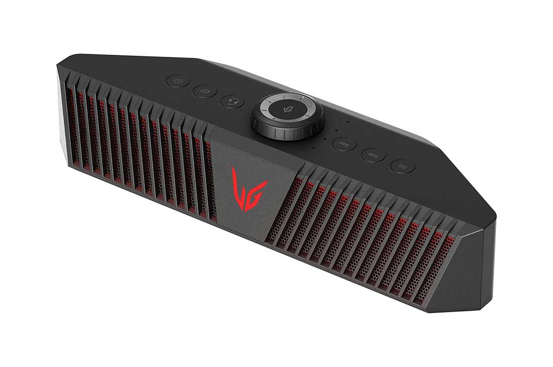 LG UltraGear gaming-høyttaler, Visning av GP9 ovenfra på høyre side, GP9, thumbnail 8