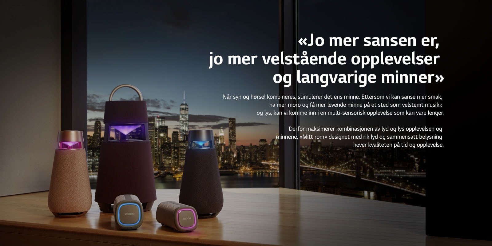 Et bilde av XBOOM-familien.