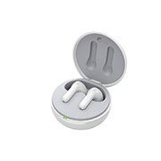 LG TONE Free FP3W, Holderen er åpen i en sidevinkel på 15 grader, og begge sider av øreproppene er plassert foran den., TONE-FP3W, thumbnail 12