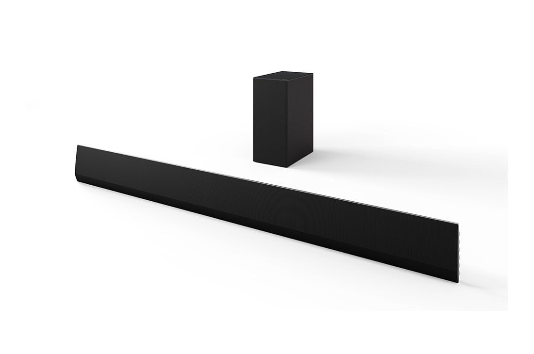 LG Soundbar NSG10TY, Vinklet visning av LG Soundbar SG10TY og subwoofer, NSG10TY, thumbnail 2