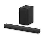 LG Soundbar NS40T, Vinklet visning av LG Soundbar NS40T og subwoofer, NS40T, thumbnail 2