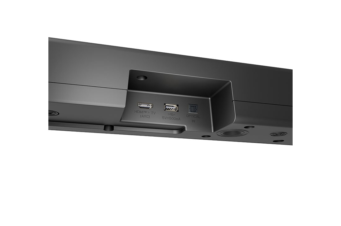 LG Soundbar for TV 3.1-kanal S60T, Vinklet visning ovenfra på midten av LG Soundbar S60T, NS60T, thumbnail 5