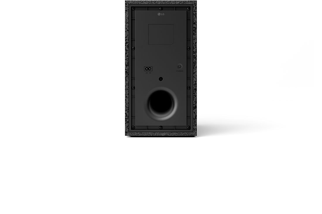 LG Soundbar for TV 3.1-kanal S60T, Vinklet bilde av baksiden av LG Soundbar S60T, NS60T, thumbnail 7