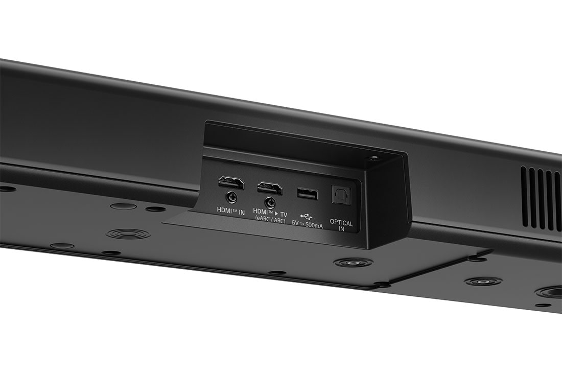 LG Soundbar for TV med Dolby Atmos 5.1.3-kanal S90TY, Vinklet visning av baksiden på LG Soundbar S90TY, NS90TY, thumbnail 5
