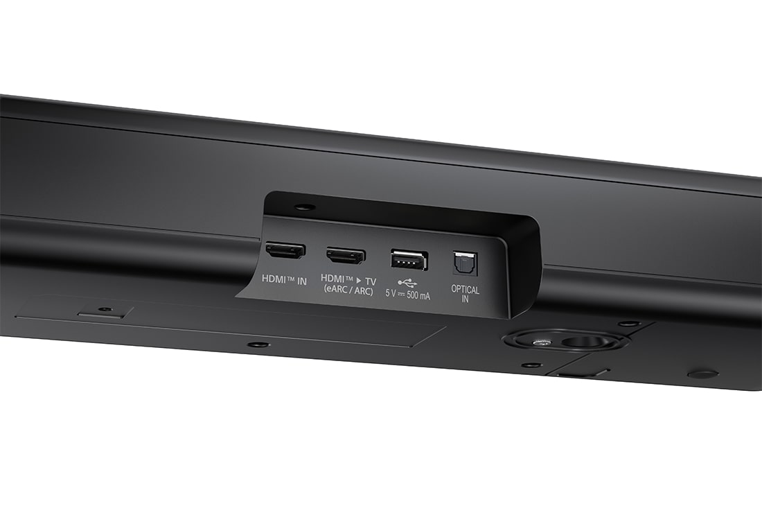 LG Soundbar for TV med Dolby Atmos 3.1.3-kanal S77TY, Vinklet visning av baksiden på LG Soundbar S77TY, NS77TY, thumbnail 5