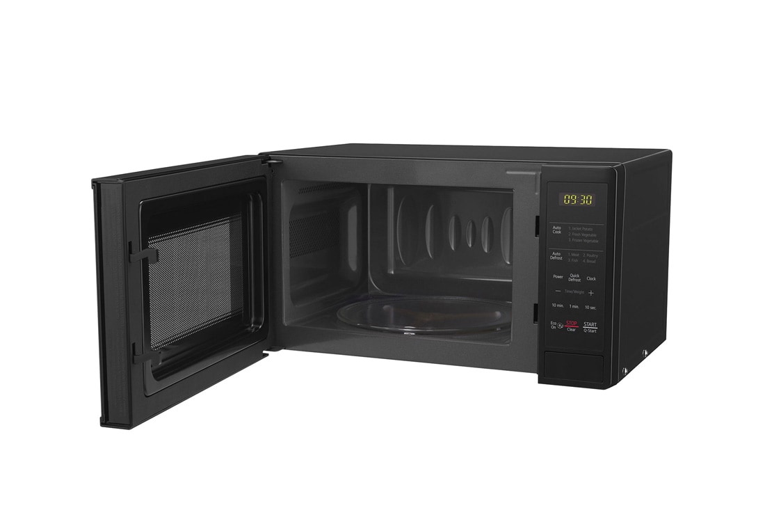 LG 20 liters mikrobølgeovn, open door left view, MS2042D, thumbnail 7