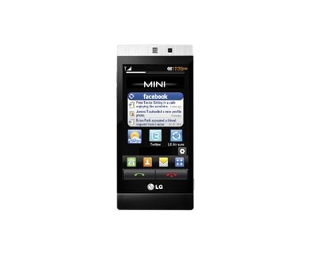 LG Kompakt mobil med berøringsskjerm WiFi, Bluetooth, turbo-3G og 5 MP-kamera, GD880